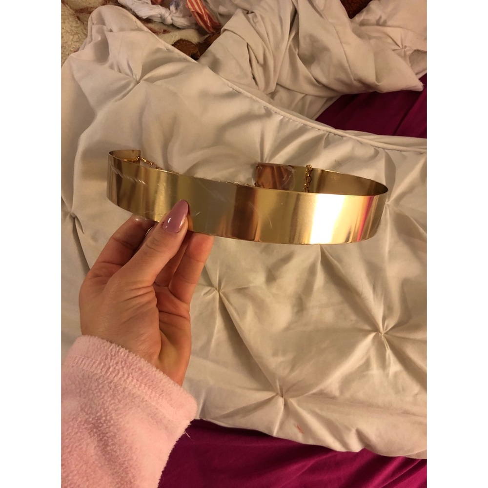 Gold metal belt